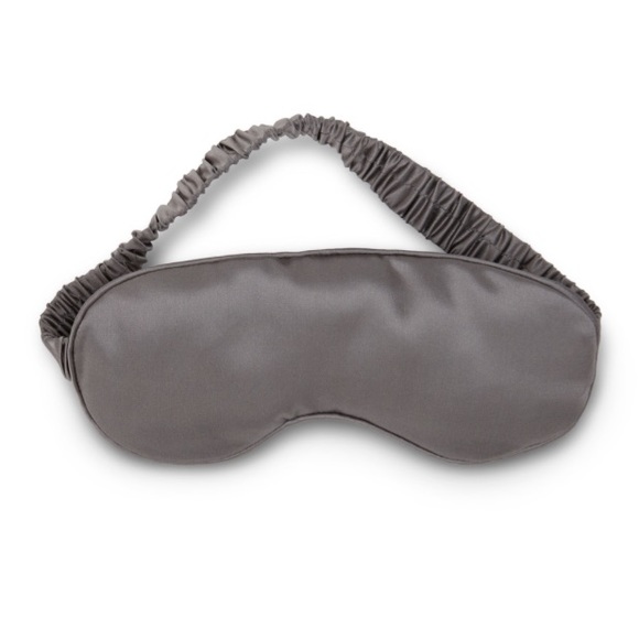 Beauty Sleep Bedding Silk Sleep Mask In Charcoal Grey One Size